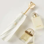 Parapluie coupe-vent portable pour femme, parachase femme, vêtements de pluie, luxe, trois plis, fleur, mariage, académie