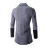 cardigan à poche en cachemire rembourré pour homme, manteau chaud et décontracté, tricoté, nouvelle collection automne et hiver 2023