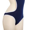 maillot de bain une pièce pour étudiant japonais, bretelles spaghetti, justaucorps serré, uniforme de maillot de bain, lingerie cosplay