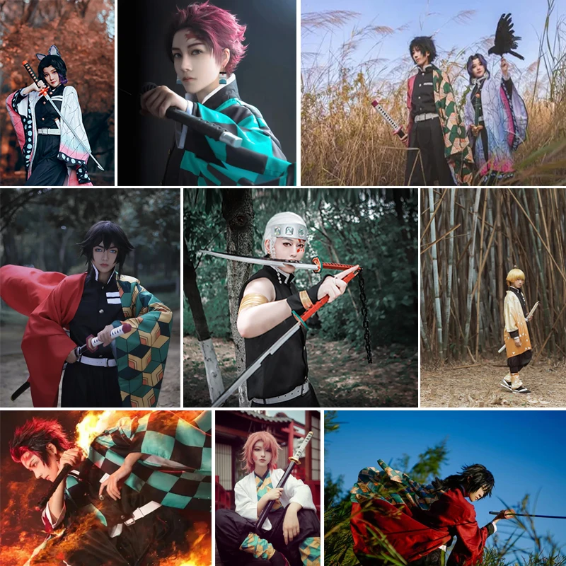 arme de cosplay demon slayer katana, mitsuri shinobu, dieu du feu blanc, tanjiro, jouet en bois, épée, accessoires de personnage d'anime arme de cosplay demon slayer katana, mitsuri shinobu, dieu du feu blanc, tanjiro, jouet en bois, épée, accessoires de personnage d'anime