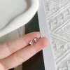 petite mignon fleur de cerisier femmes boucles d'oreilles en acier inoxydable mode luxe fleur métal piercing oreille goujon bijoux accessoires