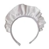 Coiffure à volants pour femmes, bandeau demoiselle d&rsquo;honneur blanc, couvre-chef gothique Anime Cosplay