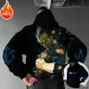 vegeta dragon ball saiyan harajuku streetwear automne hommes vintage sweat à capuche hiver femmes surdimensionné sweat à capuche à manches longues haut