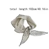 foulard doux à pois bandeau turban coréen frais petite écharpe rayé mince triangulaire bandeau de cheveux vacances