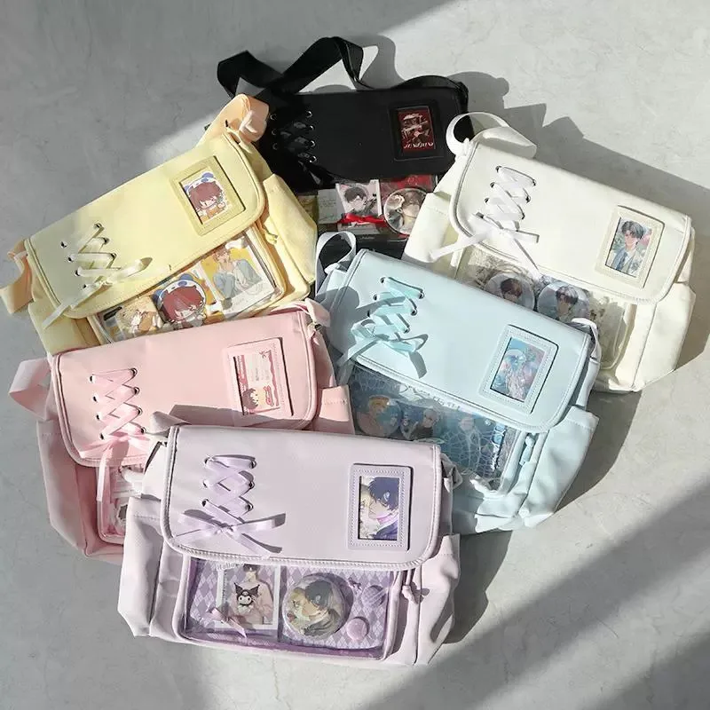 sac à bandoulière de style collège japonais pour filles, sac à bandoulière polyvalent décontracté, fourre tout en toile pour classe d'étudiant sac à bandoulière de style collège japonais pour filles, sac à bandoulière polyvalent décontracté, fourre tout en toile pour classe d'étudiant