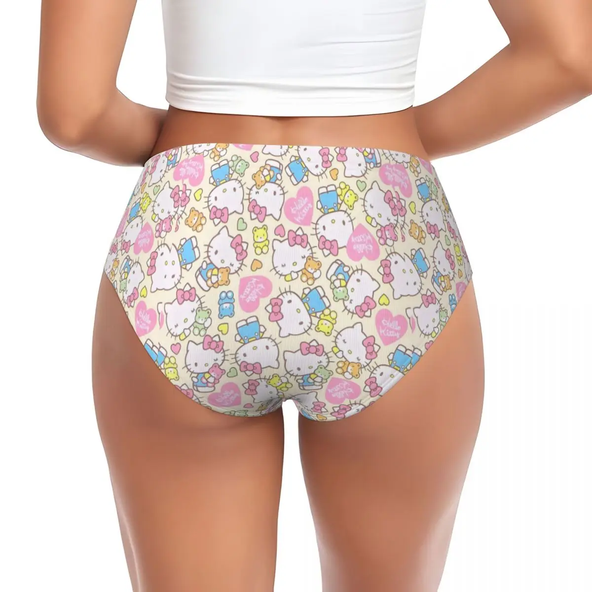 hello kitty pour femmes personnalisées, culottes bleues, sous vêtements roses doux et mignons pour femmes hello kitty pour femmes personnalisées, culottes bleues, sous vêtements roses doux et mignons pour femmes