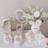 sandales à lanières douces pour femmes, chaussures kawaii chic, rondes, style collège, été