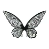 Ailes de fée papillon colorées en Organza scintillant, ailes de princesse d&rsquo;elfe faites à la main, accessoires de Costume