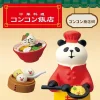 chat japonais zakka épicerie restaurant chinois panda scène miniature petit commerçant châtain chinois lamian nouilles dim sum