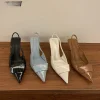 Sandales à talons hauts chaussures d’été pour femmes bout pointu femmes sandales dames danse fête pompes 2025 mode peu profonde Singbacks chaussures Sandales à talons hauts chaussures d’été pour femmes bout pointu femmes sandales dames danse fête pompes 2025 mode peu profonde Singbacks chaussures
