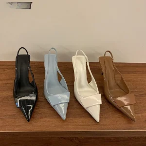 Sandales à talons hauts chaussures d’été pour femmes bout pointu femmes sandales dames danse fête pompes 2025 mode peu profonde Singbacks chaussures Sandales à talons hauts chaussures d’été pour femmes bout pointu femmes sandales dames danse fête pompes 2025 mode peu profonde Singbacks chaussures