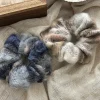 Grand anneau de cheveux doux et en peluche de Style coréen et japonais pour un chignon doux, accessoire de bandeau pour fille mignonne