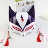 masque de mode fait à la main festival cosplay cadeau anime masque de renard cloche demi visage masque de chat pour les conventions d'anime fêtes costumées