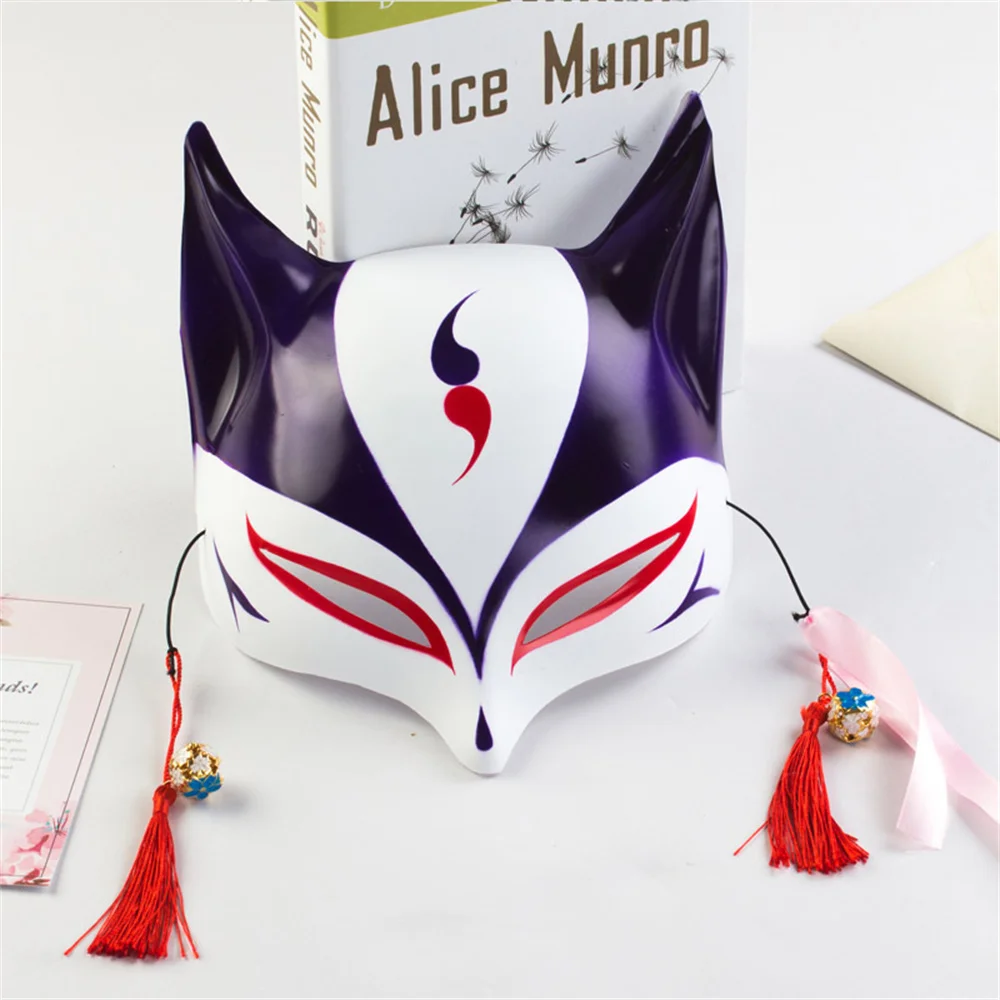 masque de mode fait à la main festival cosplay cadeau anime masque de renard cloche demi visage masque de chat pour les conventions d'anime fêtes costumées masque de mode fait à la main festival cosplay cadeau anime masque de renard cloche demi visage masque de chat pour les conventions d'anime fêtes costumées