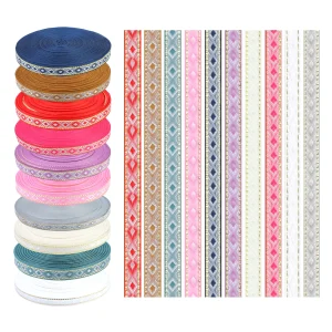 Garniture de ruban de losange géométrique vintage, emballage cadeau, bricolage, scrapbooking, fête, décoration, artisanat, 3 mètres Garniture de ruban de losange géométrique vintage, emballage cadeau, bricolage, scrapbooking, fête, décoration, artisanat, 3 mètres