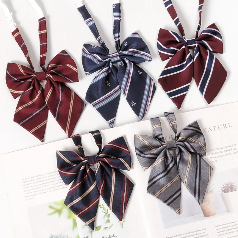 Uniforme SвRayé de Style JK Japonais avec Nministériels d Papillon pour Femme, Cosplay Coréen à la Mode Uniforme SвRayé de Style JK Japonais avec Nministériels d Papillon pour Femme, Cosplay Coréen à la Mode