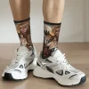 chaussettes de basket ball unisexes colorées, chaussettes de labyrinthe, film de culte, davids bowies, non ald, automne, hiver, années 1980