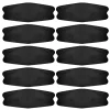 masque facial noir jetable non tissé 3 couches filtre anti poussière respirant gaze protection masque buccal mascarillas 10 pièces