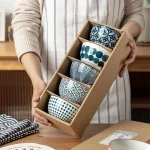 Ensemble de vaisselle japonaise, bol à soupe créatif en céramique, bol à riz, bol à fruits, bol ménager, vaisselle de cuisine Ensemble de vaisselle japonaise, bol à soupe créatif en céramique, bol à riz, bol à fruits, bol ménager, vaisselle de cuisine