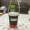 sac en toile de protection de l'environnement, ensemble de tasses à cliquets universels, sac à thé au lait décontracté, porte gobelet, accessoires de tasse