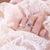 tempérament personnalité coréenne filles femmes bagues perle bague pierre naturelle bijoux de mode