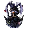 gk naruto shippuden anime 35 cm figurine mode chakra kurama avec sasuke itachi statue collection jouet kyuubi figma