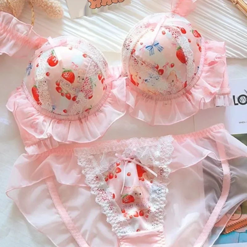 sous vêtements japonais mignons pour femmes sans anneau, couverture de soutien gorge africcup princesse lolita mignon sous vêtements japonais mignons pour femmes sans anneau, couverture de soutien gorge africcup princesse lolita mignon