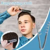 Peigne à dents larges pour cheveux bouclés, outil de volumisation des racines, couvrant la frange, outil de toilettage des coutures, peigne de coiffure à dents larges