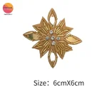 Tube de perles d’or, tranche d’or, motif de fleur, Patch de couture, gilet, sac de vêtements, tous les accessoires de couture décoratifs, bricolage Tube de perles d’or, tranche d’or, motif de fleur, Patch de couture, gilet, sac de vêtements, tous les accessoires de couture décoratifs, bricolage