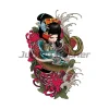 autocollants geisha japonais pour voiture, kayak, moto, drôle, étanche, coffre de moto, ordinateur portable, accessoires de voiture