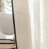 rideaux pour salon salle à manger chambre français translucide opaque lin salon balcon japonais