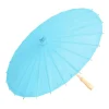 parapluie en papier coloré de style chinois, 20/30/40cm, artisanat de bricolage, peinture à l'huile sur papier, poignée en bambou, parasol oriental pour fête