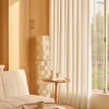 rideau en lin de style naturel japonais, anti poussière, écran de fenêtre transparent pour chambre à coucher, porte de cuisine, rideau doux pratique