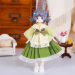 OB11 – vêtements de poupée traditionnels de Style japonais, haut Kimono avec nœud et jupe en dentelle à volants, jouets pour bébé, accessoires de déguisement OB11 – vêtements de poupée traditionnels de Style japonais, haut Kimono avec nœud et jupe en dentelle à volants, jouets pour bébé, accessoires de déguisement