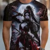 sakura samouraï motif hommes t shirt japonais anime à manches courtes t shirt harajuku hauts été hommes surdimensionné vêtements de sport