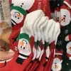 chaussettes mi tube de noël pour femmes, mignon, intéressant, haute qualité, dessin animé, père noël, automne, hiver, cadeaux du nouvel an, harajuku