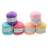 fil à touffeter solide, 6 rouleaux/ensemble 200m, 8 brins, fil de coton pour pistolet à touffeter, tissu de moine, fil à tricoter 24 couleurs, broderie poke