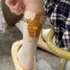 chaussettes chat mignon 3d noir/blanc, chaussettes en coton chat drôle, respirantes, douces, pour filles et femmes, nouveauté, bas, ensemble cadeau kawaii