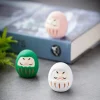 poupée daruma en céramique japonaise, artisanat porte bonheur, ornement de fortune, paysage, décoration de maison, accessoires miniatures, cadeaux