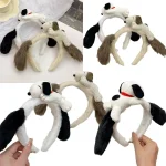 Snoopy mignon bandeau Anime fille bandeau en peluche queue de cheval tressé bandeau élastique chapeaux enfants cheveux accessoires cadeaux Snoopy mignon bandeau Anime fille bandeau en peluche queue de cheval tressé bandeau élastique chapeaux enfants cheveux accessoires cadeaux