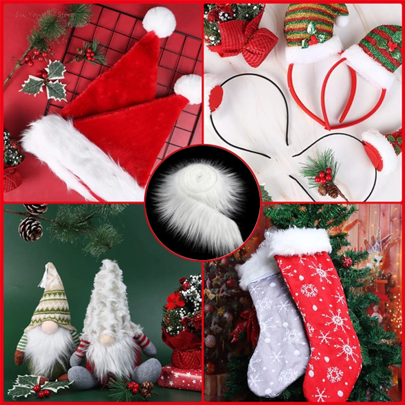 ruban de fourrure douce de 1.5m, tissu de coupe moelleux, couture de costume, décoration en peluche blanche, artisanat, diy ruban de fourrure douce de 1.5m, tissu de coupe moelleux, couture de costume, décoration en peluche blanche, artisanat, diy