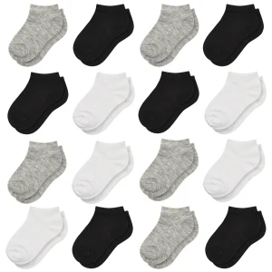 16 paires de chaussettes basses pour tout-petits, chaussettes d’école pour garçons et filles de 1 à 13 ans 16 paires de chaussettes basses pour tout-petits, chaussettes d’école pour garçons et filles de 1 à 13 ans