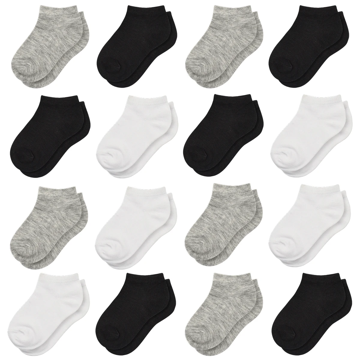 16 paires de chaussettes basses pour tout-petits, chaussettes d’école pour garçons et filles de 1 à 13 ans 16 paires de chaussettes basses pour tout-petits, chaussettes d’école pour garçons et filles de 1 à 13 ans