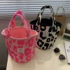 Sac à lunch en toile portable, simple et polyvalent, japonais, en forme de E27