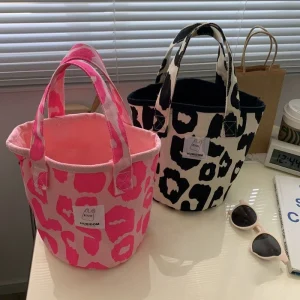 Sac à lunch en toile portable, simple et polyvalent, japonais, en forme de E27