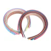 1/2 pièces plaine 3cm de large bandeau en satin filles tissu couvert bandeaux en résine cerceau de cheveux en plastique enfants bandes élastiques accessoires de cheveux