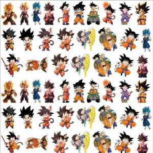 Comprimés acryliques Dragon Ball du japon, patchs de matériaux faits à la main, vente en gros, épingles à cheveux, accessoires pour cheveux, Sayajins Goku