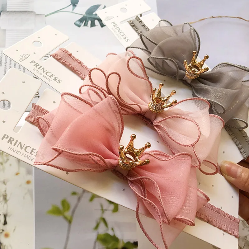 Princesse couronne arc bandeau pour fille rose nœud papillon doux bébé nouveau-né bandeaux enfants cheveux accessoires coréen chapeaux Princesse couronne arc bandeau pour fille rose nœud papillon doux bébé nouveau-né bandeaux enfants cheveux accessoires coréen chapeaux