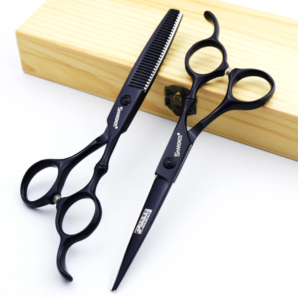 ciseaux de coiffure professionnels japonais, coupe de cheveux plate, 6/7 pouces, 440c, sac cadeau gratuit, peigne ciseaux de coiffure professionnels japonais, coupe de cheveux plate, 6/7 pouces, 440c, sac cadeau gratuit, peigne