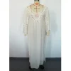 robe de plage une pièce pour femme, dos nu, kimono, caftan avec volants, couverture biquinis, robe bohème, protection solaire, nouveau, 2024